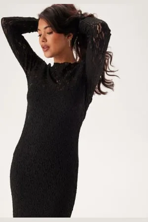 BUBBLEROOM Lace Midi Dress XS