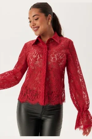 Happy Holly Buttoned Lace Shirt 32/34