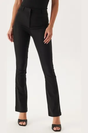BUBBLEROOM Everly High Waist Stretchy Flared Trousers 38