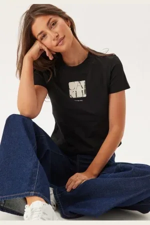 Calvin Klein Front Photo Graphic Baby Tee XS