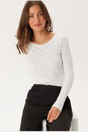 VILA Vinora L/S O-NECK TOP - NOOS O M