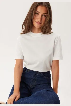 SELECTED Slfrelax Colwoman Ss Mock Neck L