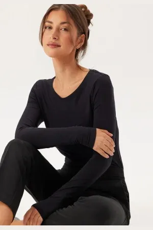 VILA Vinora L/S O-NECK TOP - NOOS O M