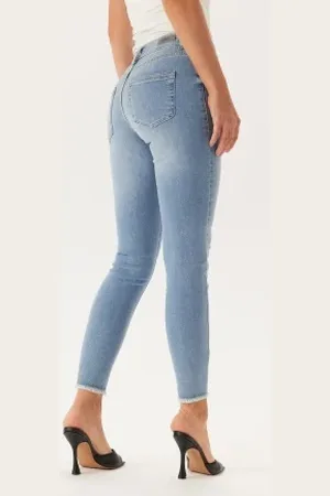 ONLY Blush Life Mid Raw Jeans XS/32