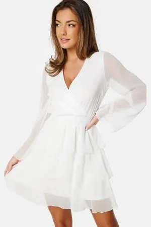 BUBBLEROOM Frill L/S Chiffon Dress 34