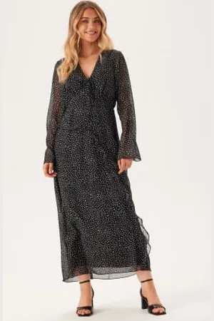 BUBBLEROOM V-Neck Frill Dress 34