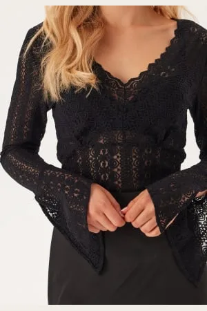 VILA Vichikka L/S V-NECK TOP V-NECK S