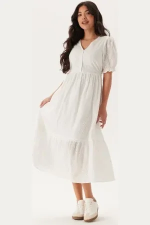 Happy Holly Broderie Anglaise V-Neck Dress 40/42