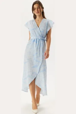 VERO MODA Vmpage S/L LONG WRAP DRESS LO M