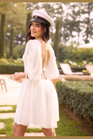 BUBBLEROOM Tie Back Short Dress XXS