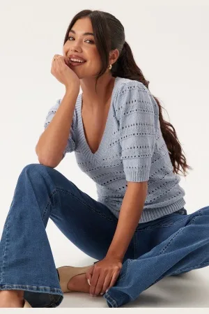 Happy Holly Short Sleeve Knit Sweater 32/34
