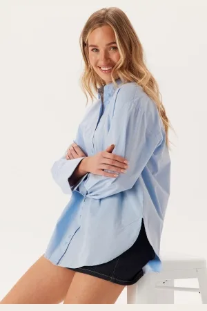 VILA Vimarlene L/S LOOSE SHIRT/LN L 38