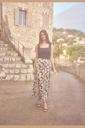 BUBBLEROOM Satin Skirt XS