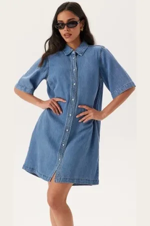 Object Objframe 2/4 RE DENIM DRESS R L