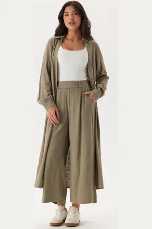Happy Holly Linen Shirt Dress 32/34