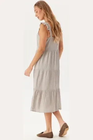 VERO MODA Vmlinn Sl Calf Button Dress XS
