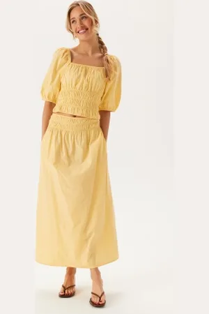 BUBBLEROOM Square Neck Smock Top XS