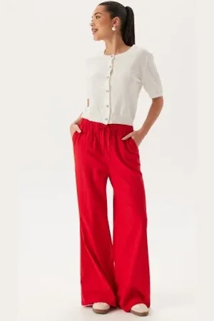 BUBBLEROOM Linen Blend Trousers XS