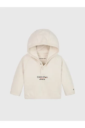 Calvin Klein Hoodie - Gradient Monogram - Whitecap Grey