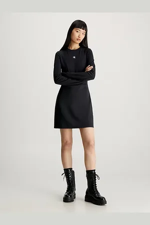 Calvin Klein Milano Jersey Long Sleeve Dress