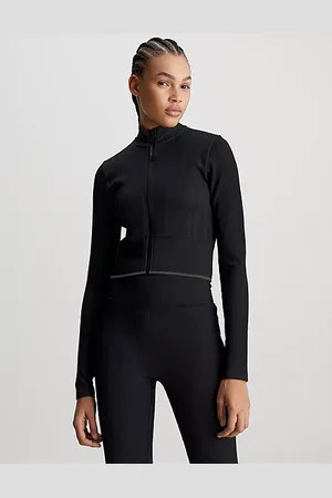 Calvin Klein Cropped Zip Up Jacket