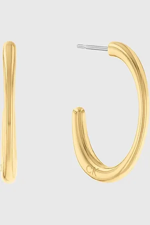 Calvin Klein Organic Shape Hoop Earrings