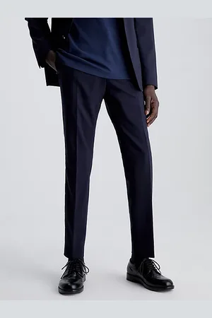 Calvin Klein Slim Wool Stretch Suit Trousers