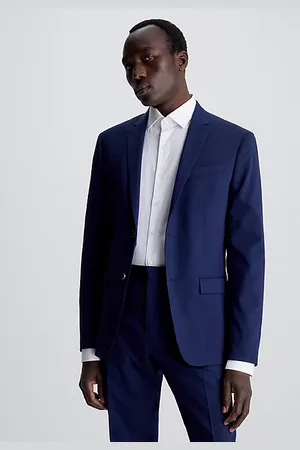 Calvin Klein Slim single-breasted wol stretch colbert
