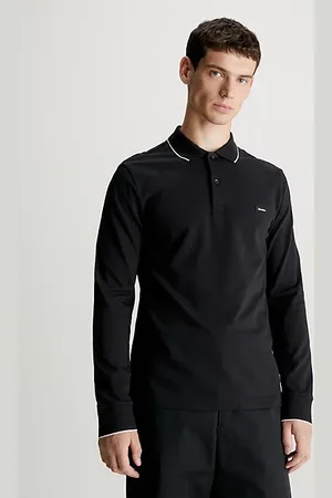 Calvin Klein Slim Piqué Long Sleeve Polo Shirt