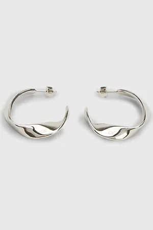 Calvin Klein Twisted Hoop Earrings