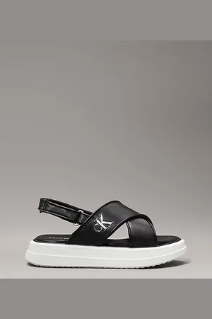 Calvin Klein Kids Platform Satin Sandals
