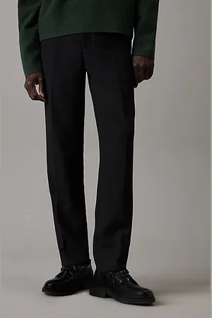 Calvin Klein Tapered Pleated Knit Trousers