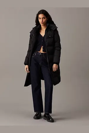 Calvin Klein Long Hooded Puffer Coat
