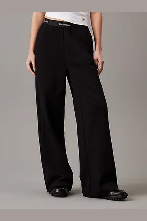 Calvin Klein Logo Tape Wide Leg Trousers