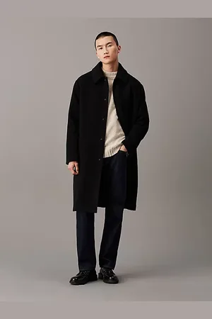 Calvin Klein Wool Blend Car Coat