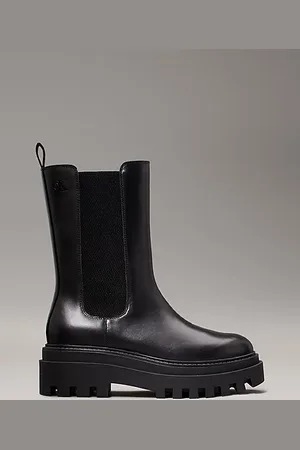 Calvin Klein Leather Platform Boots