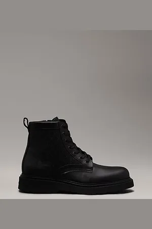 Calvin Klein Leather Logo Boots