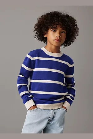 Calvin Klein Striped Merino Wool Jumper