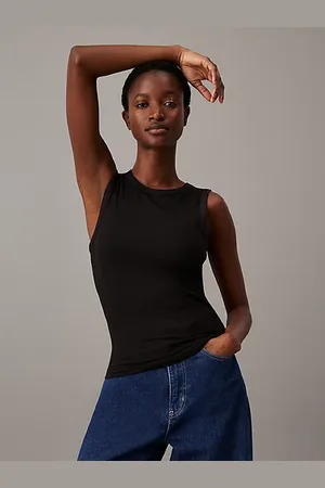 Calvin Klein Fitted Ribbed Tank Top