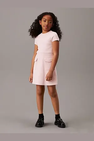 Calvin Klein Flared Punto Pocket Dress