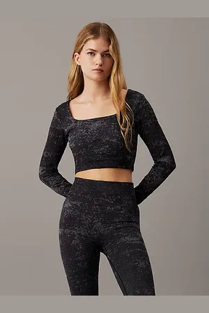 Calvin Klein Cropped Long Sleeve Gym T-shirt