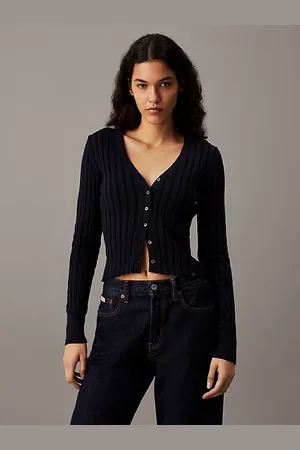 Calvin Klein Slim Plated Cotton Cardigan