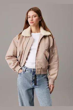 Calvin Klein Sateen Aviator Jacket