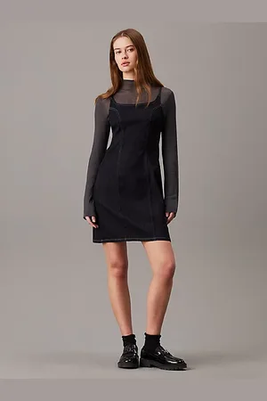 Calvin Klein Fitted Slip Dress
