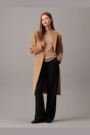 Calvin Klein Relaxed Brushed Wool Coat