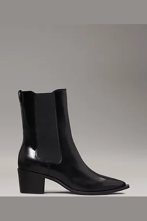 Calvin Klein Leather Cowboy Boots