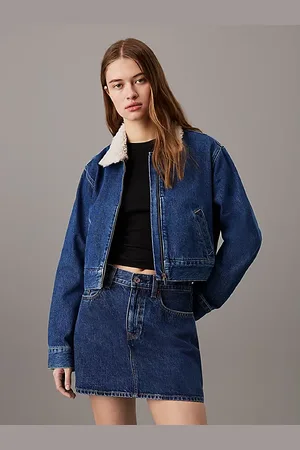 Calvin Klein Cropped Zip Up Jacket