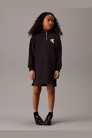 Calvin Klein Fleece Zip Neck Dress
