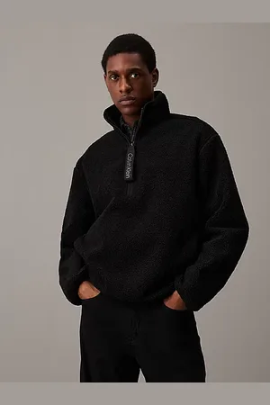 Calvin Klein Relaxed Sherpa Half Zip Jacket