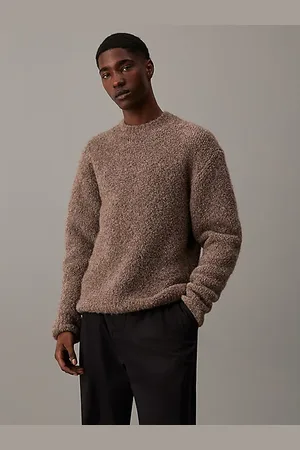 Calvin Klein Boucle Mock Neck Jumper